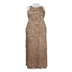 Cutout Sequin Gown